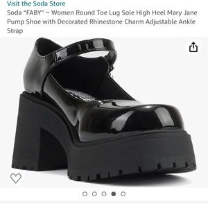 Soda, Mary Jane Patent leather lugs.